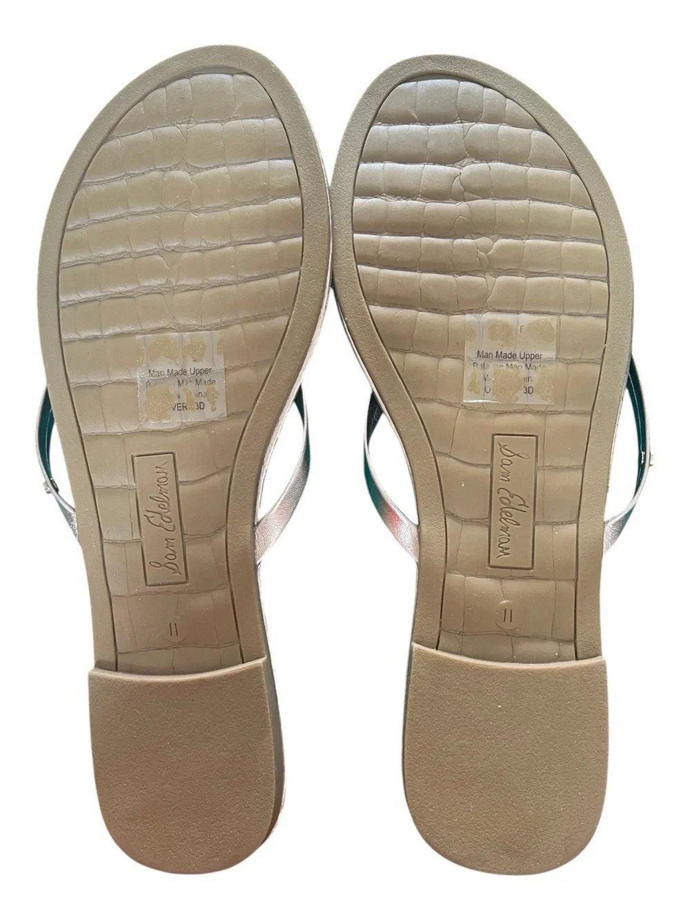 Sam Edelman Oliver Metallic Rose Gold Leather Flip Flop Sandals 11M - Picture 5 of 5